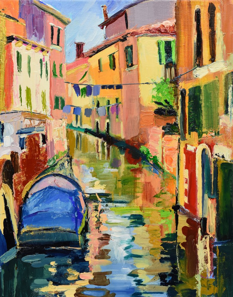 Bunter Venedig-Kanal von Maxine Shore
