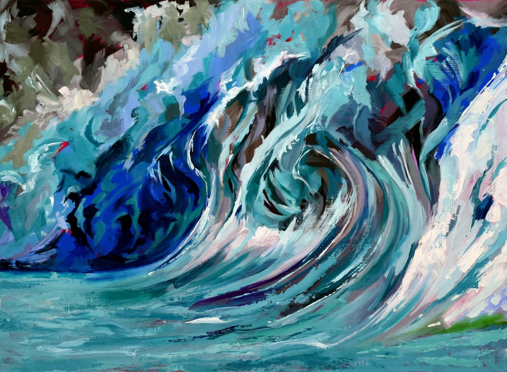 Brechende Ozeanwelle von Maxine Shore