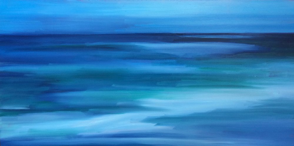 Tiefblaues Ozean-Abstract von Maxine Shore