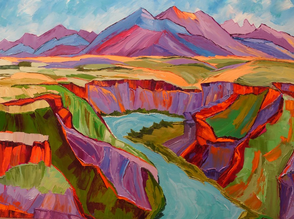 Lebendige Canyonlandschaft von Maxine Shore