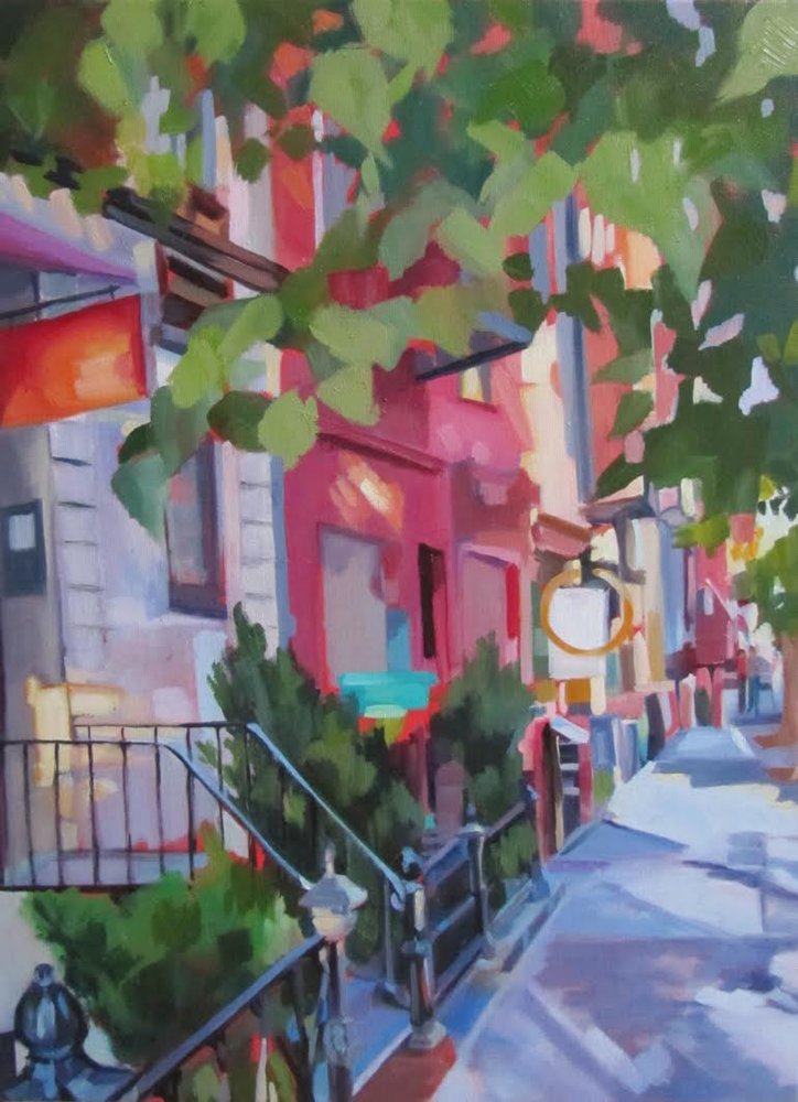 Lebendige Stadtstraße von Maxine Shore