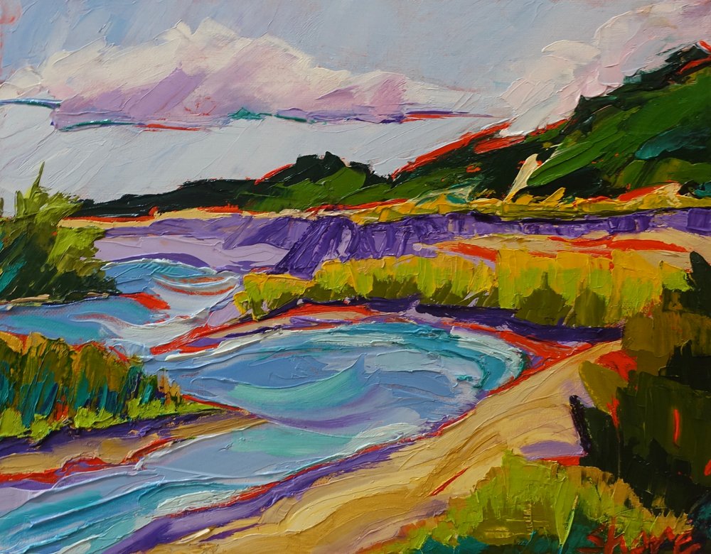 Lebendige Flusslandschaft von Maxine Shore