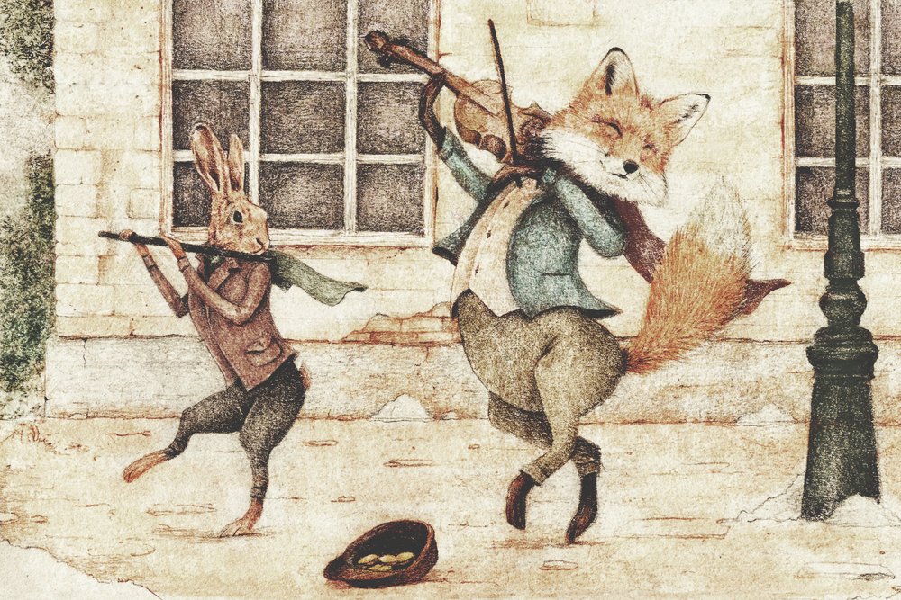 Straßenmusiker von Mike Koubou