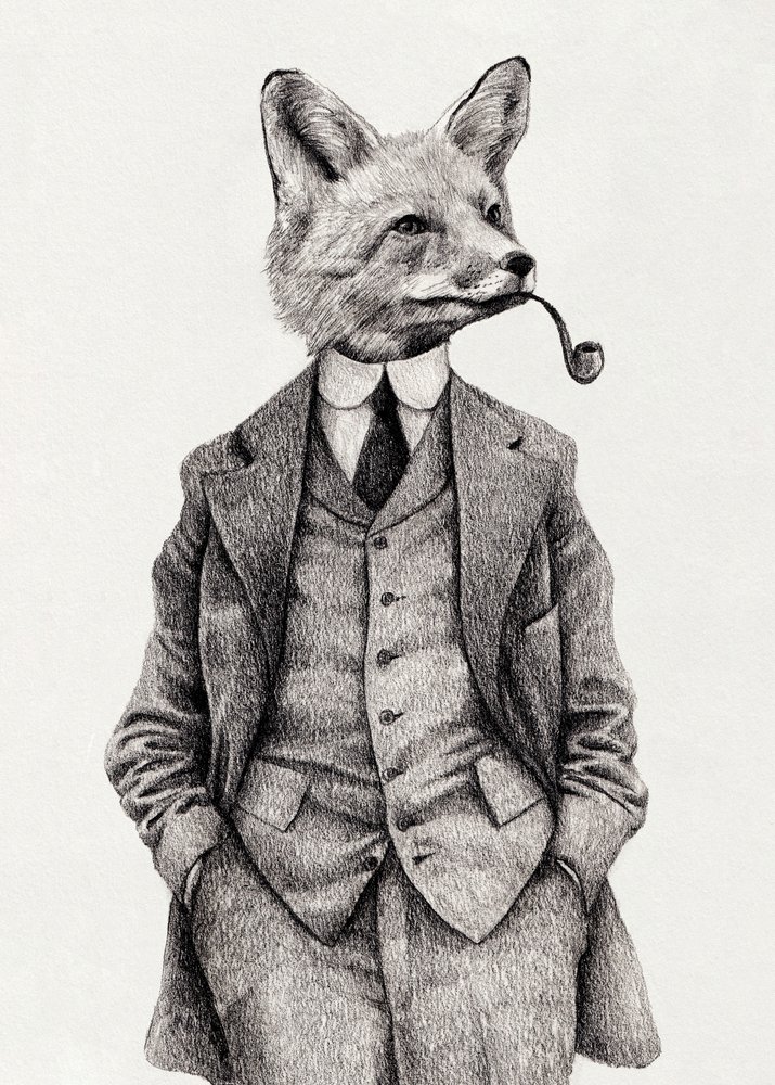 Der stilvolle Vintage-Fuchs von Mike Koubou