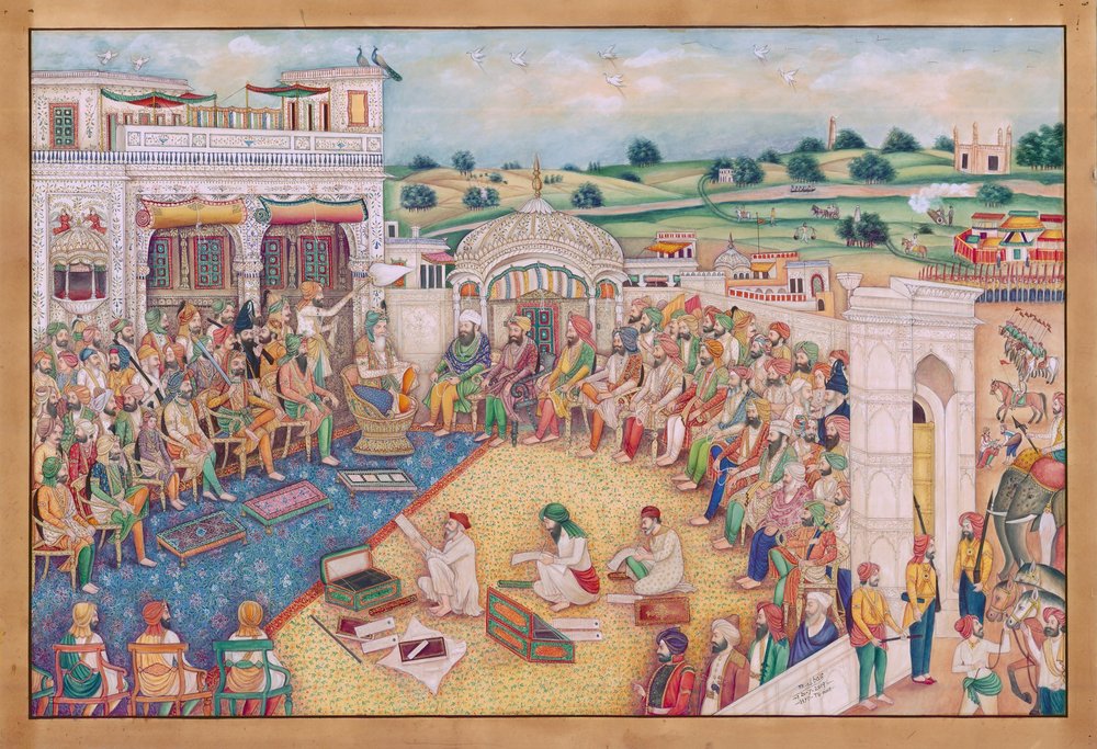 Ranjeet Singh Hofszene von Mirza Baig