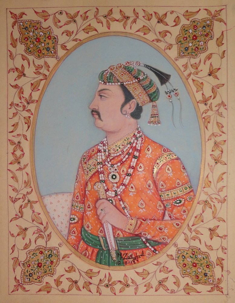 Porträt des königlichen indischen Kaisers von Mirza Baig