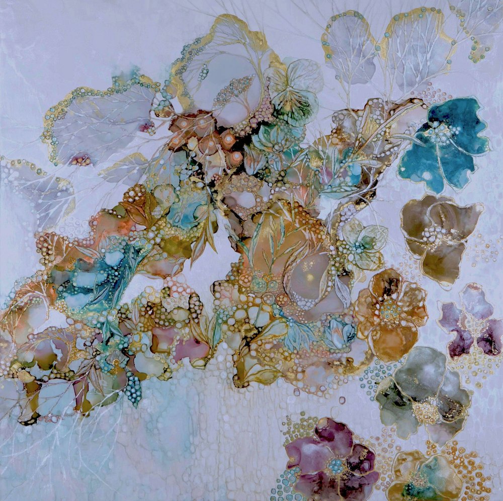 Ätherische goldene Blüten von Mishel Schwartz