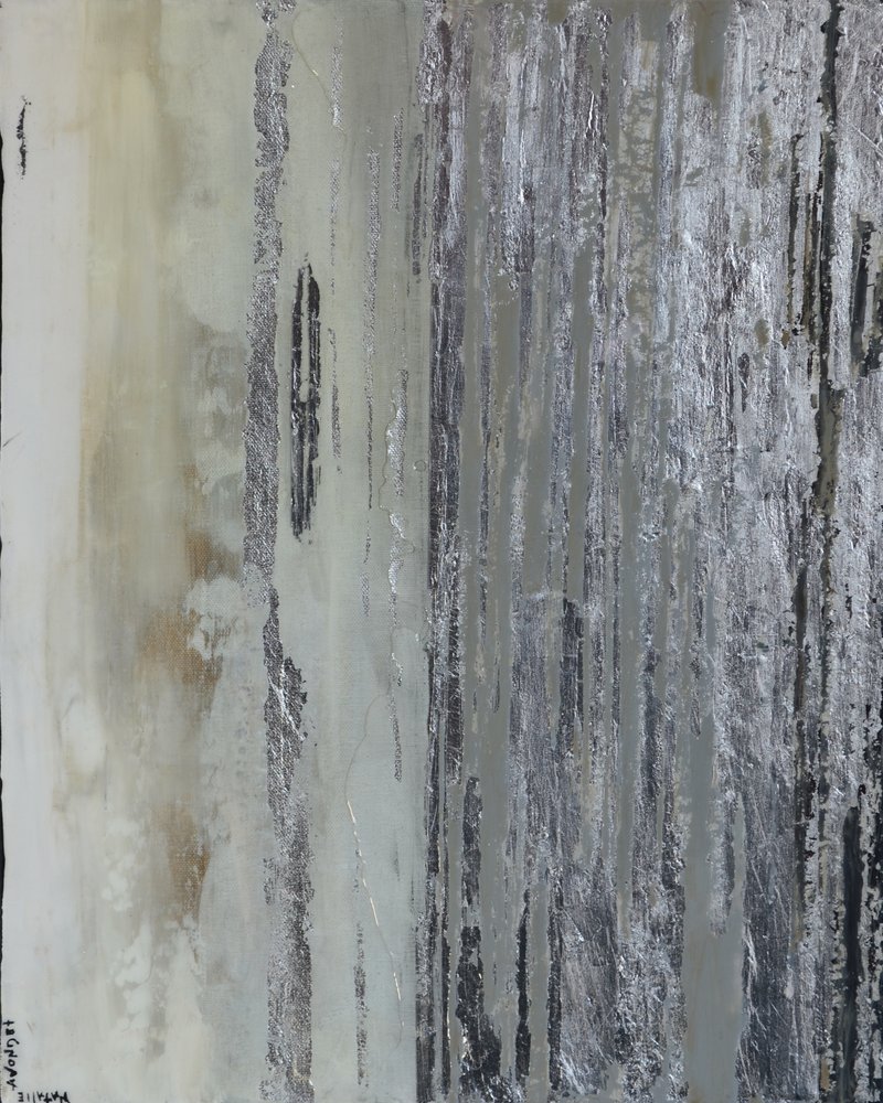 Moderner Metallischer Abstrakt von Natalie Avondet
