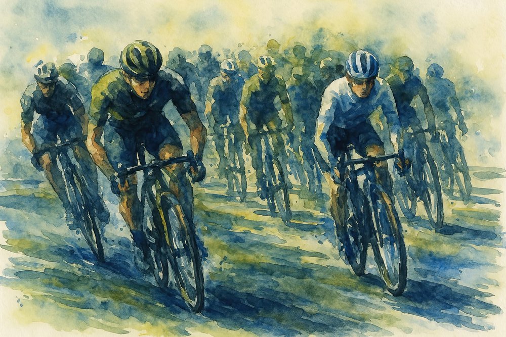 Dynamisches Radrennen von Natalie Bruns