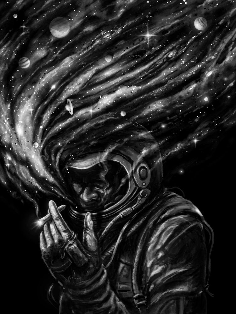 Astronaut kosmischer Rauch von Nicebleed
