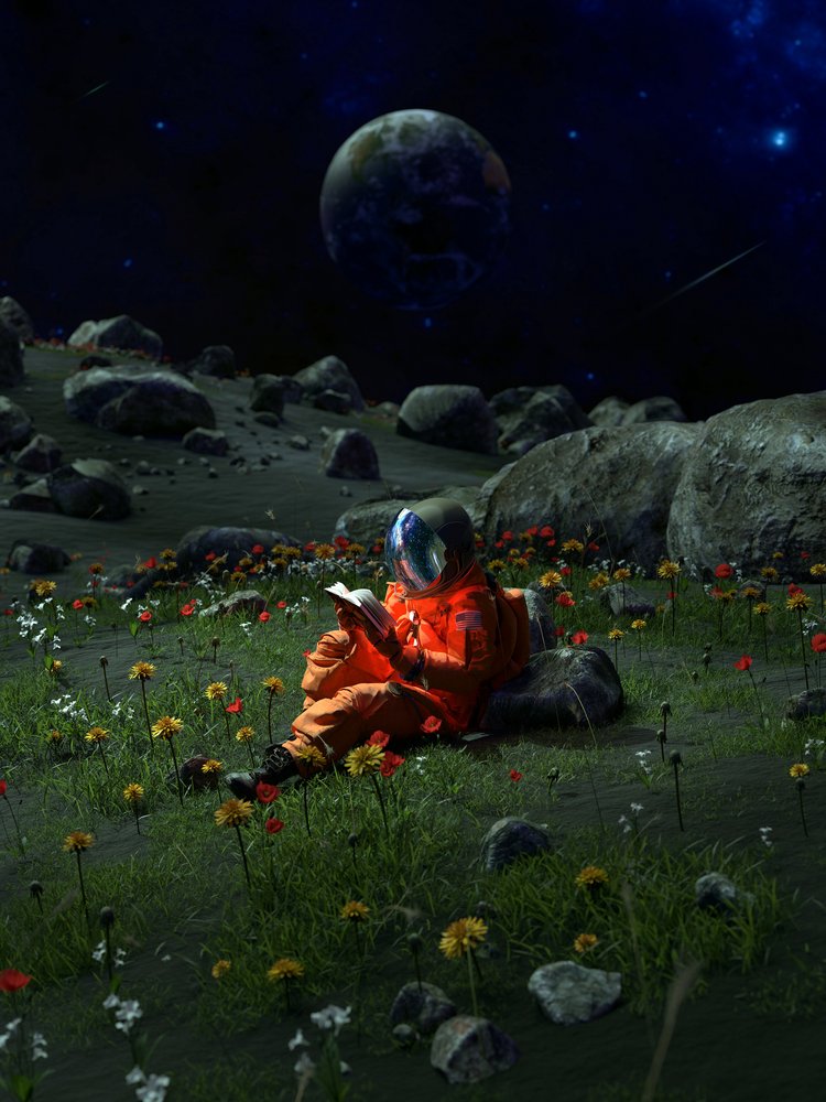 Astronauts Alien-Garten von Nicebleed