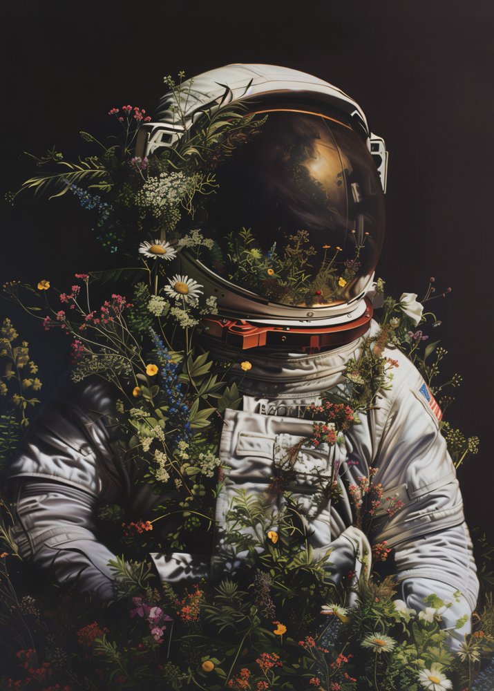 Blühender Astronaut von Nicebleed