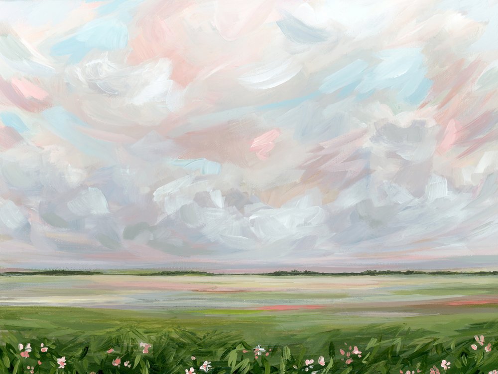 Träumerische Pastelllandschaft von Nicole Walsh