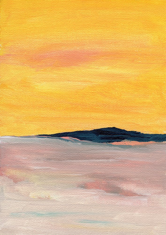 Abstrakter Goldener Horizont von Nikita Jariwala