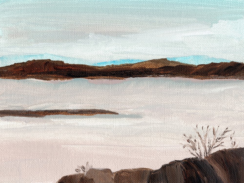 Nebelsee in den Bergen von Nikita Jariwala