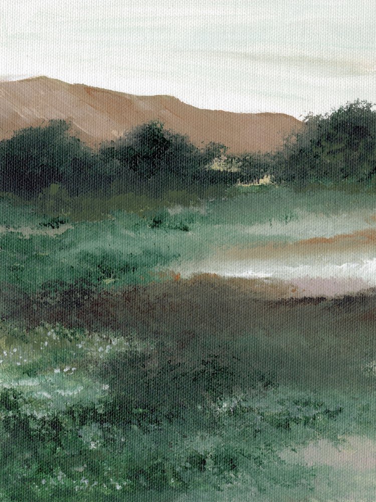 Neblige Berglandschaft von Nikita Jariwala