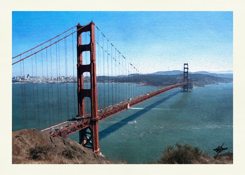 Golden Gate Buchtblick von Osvaldo Russo