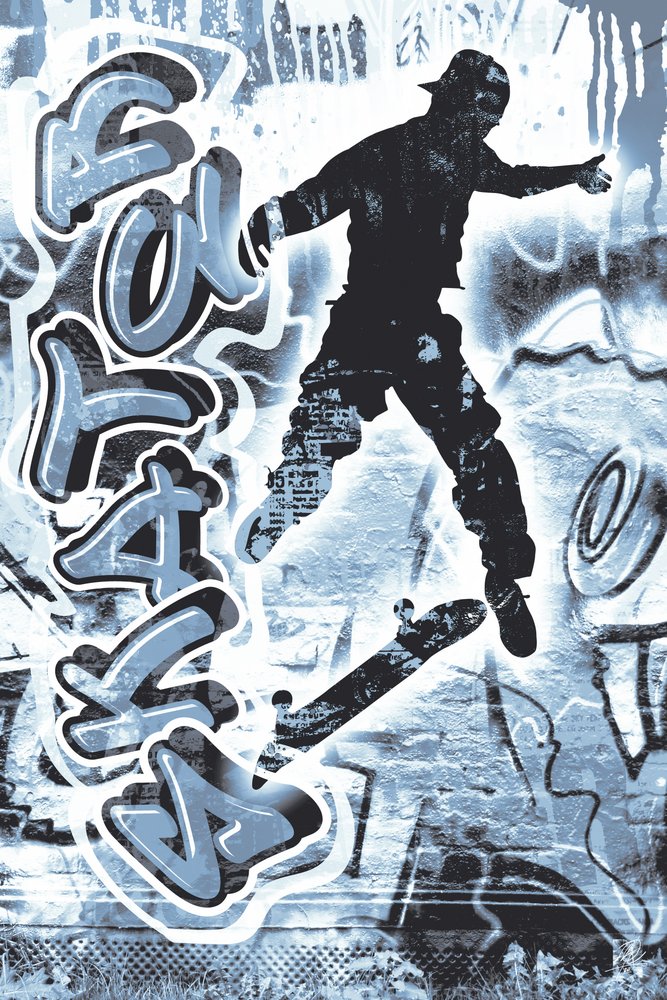 Graffiti-Skateboard-Action von Osvaldo Russo