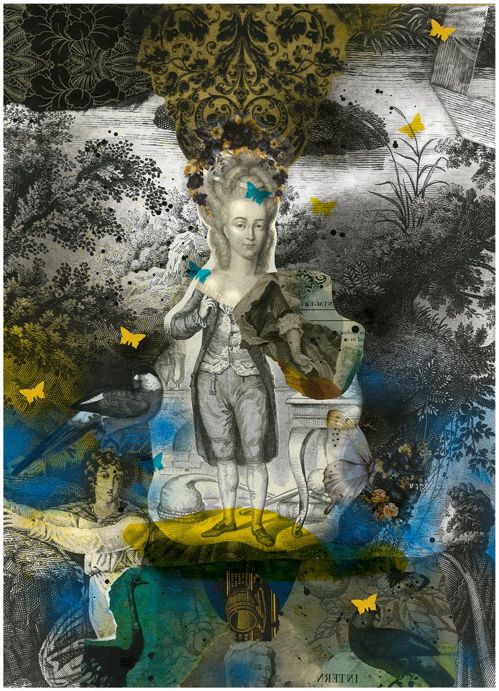 Träumerische Rokoko-Collage von Pascal Bouchet-Spiegel