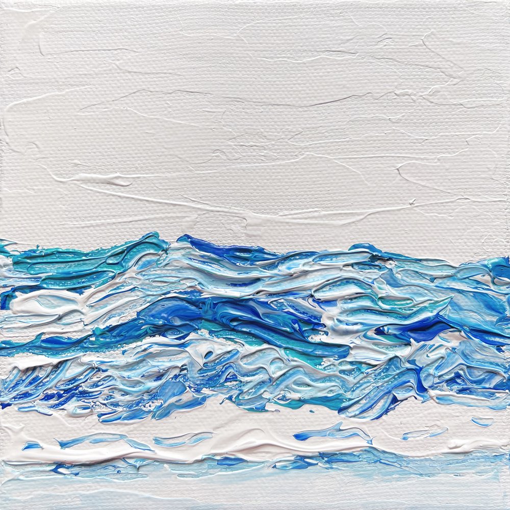 Strukturierte Ozeanwellen von Pauline Wegman | Key and Sea Creative