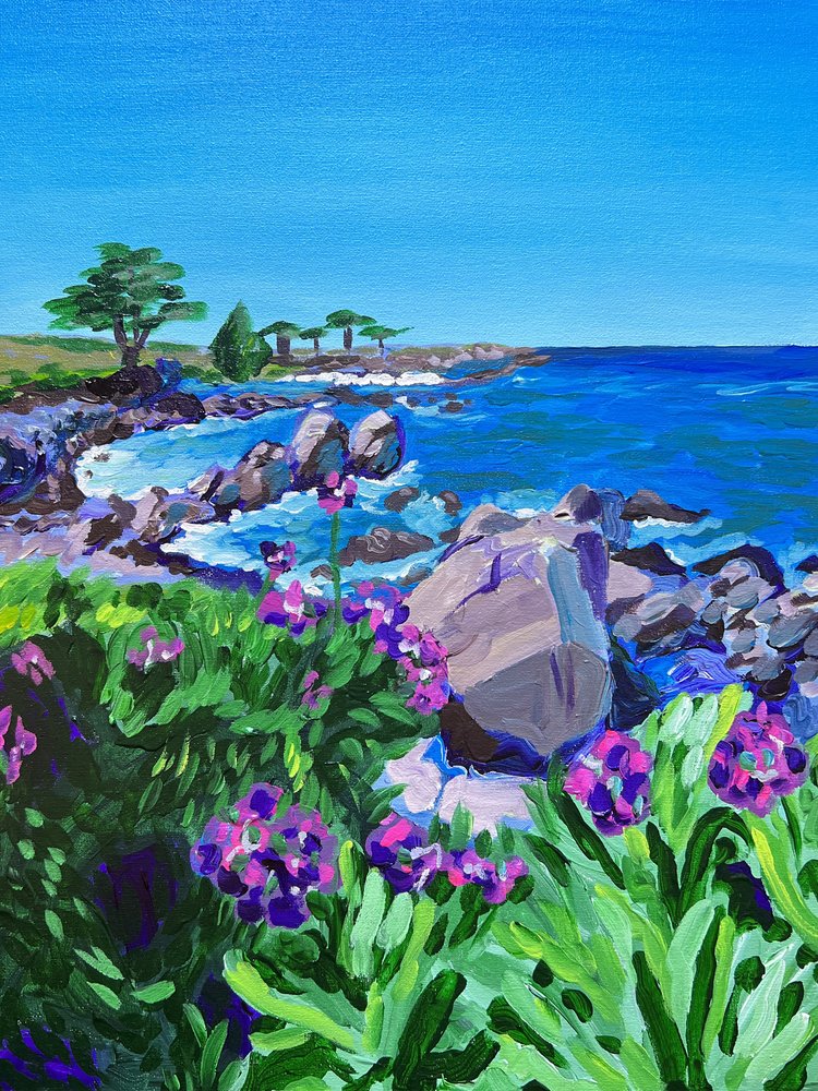 Lebendige Küstenblumen von Pauline Wegman | Key and Sea Creative