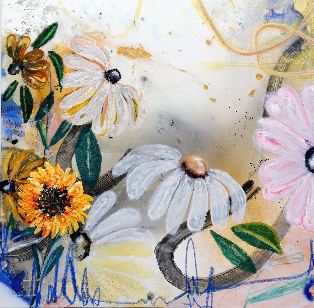 Fröhliche Gartenblüten von Poonam Choudhary