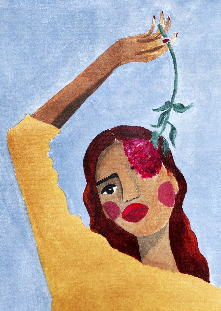 Magda mit Blume von Raissa Oltmanns