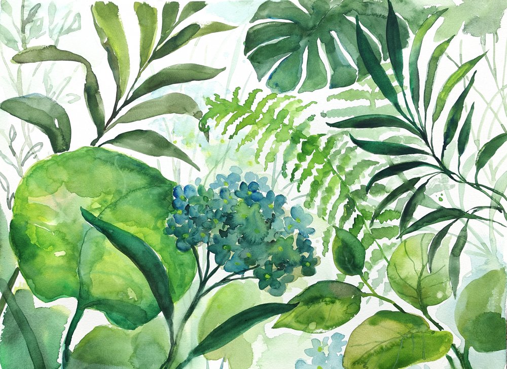Üppiges botanisches Grün von Renate Holzner