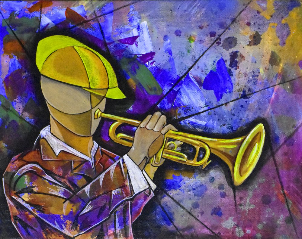 Lebhafter Jazzmusiker von Ricardo Maya