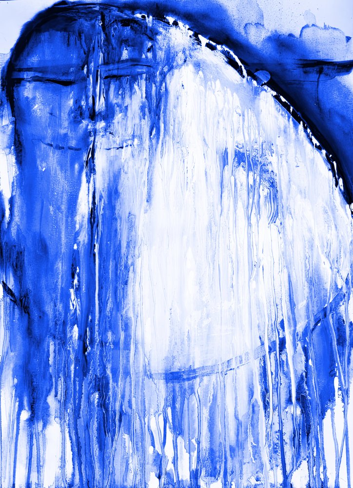 Fließende Blaue Abstraktion von RodMacIver