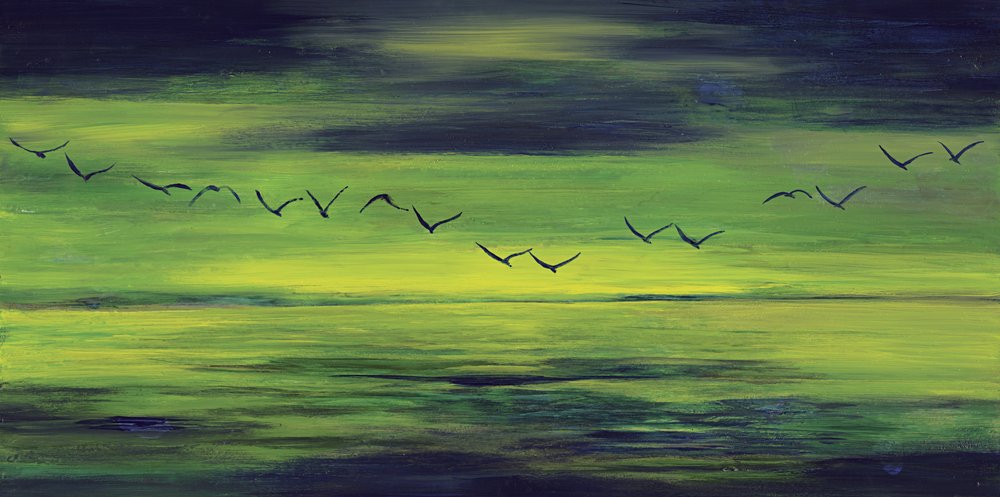 Serener grüner Flug von RodMacIver