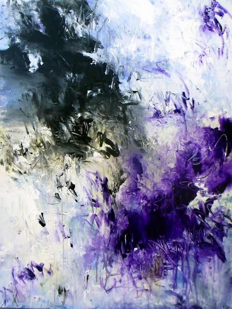 Abstrakte violette Energie von Ron Halfant