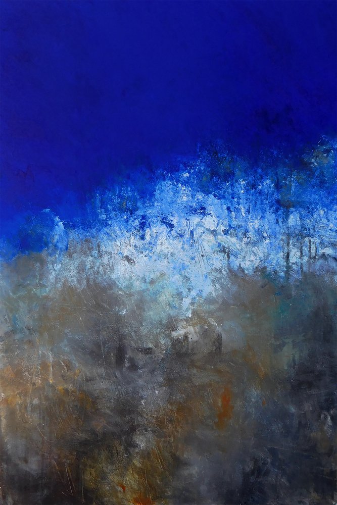 Tiefblaues Ozeanabstrakt von Ron Halfant