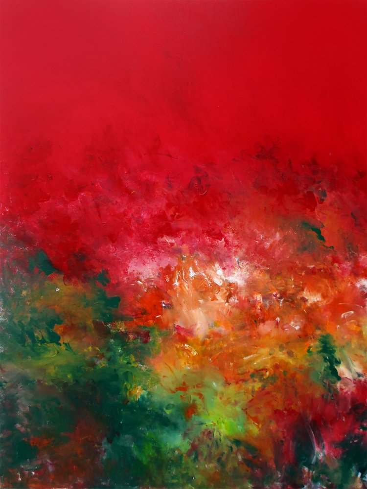 Feurige Herbstlandschaft von Ron Halfant