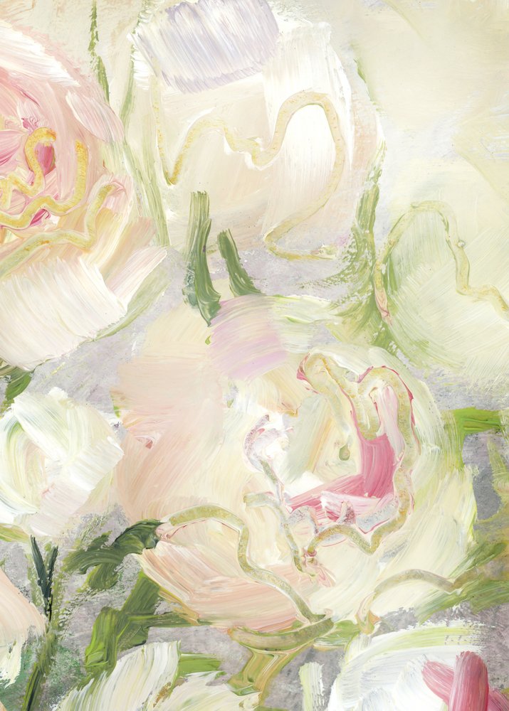Cremige rosa Blumen von Rosana Laiz Blursbyai