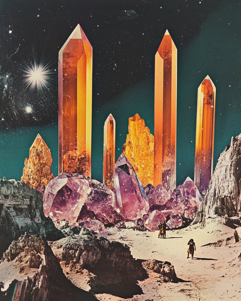 Kosmische Kristalllandschaft von Samantha Hearn