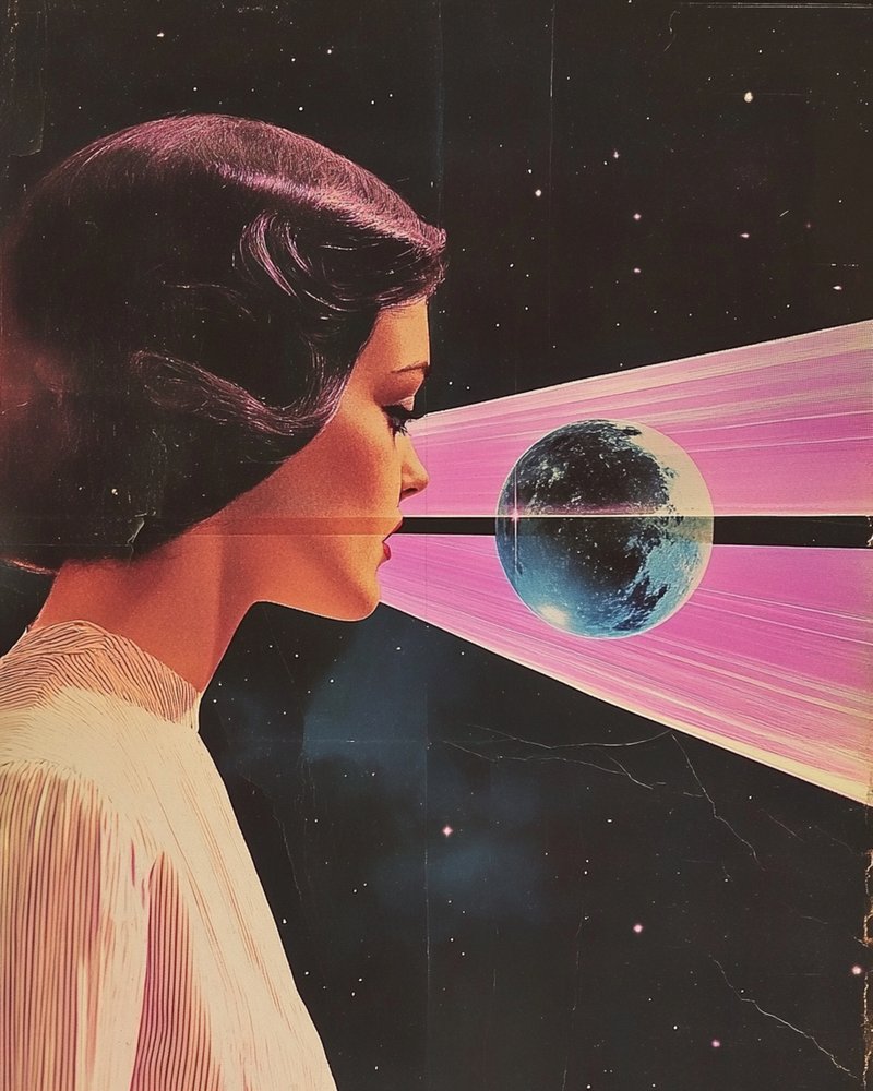 Kosmische Frau Rosa Vision von Samantha Hearn
