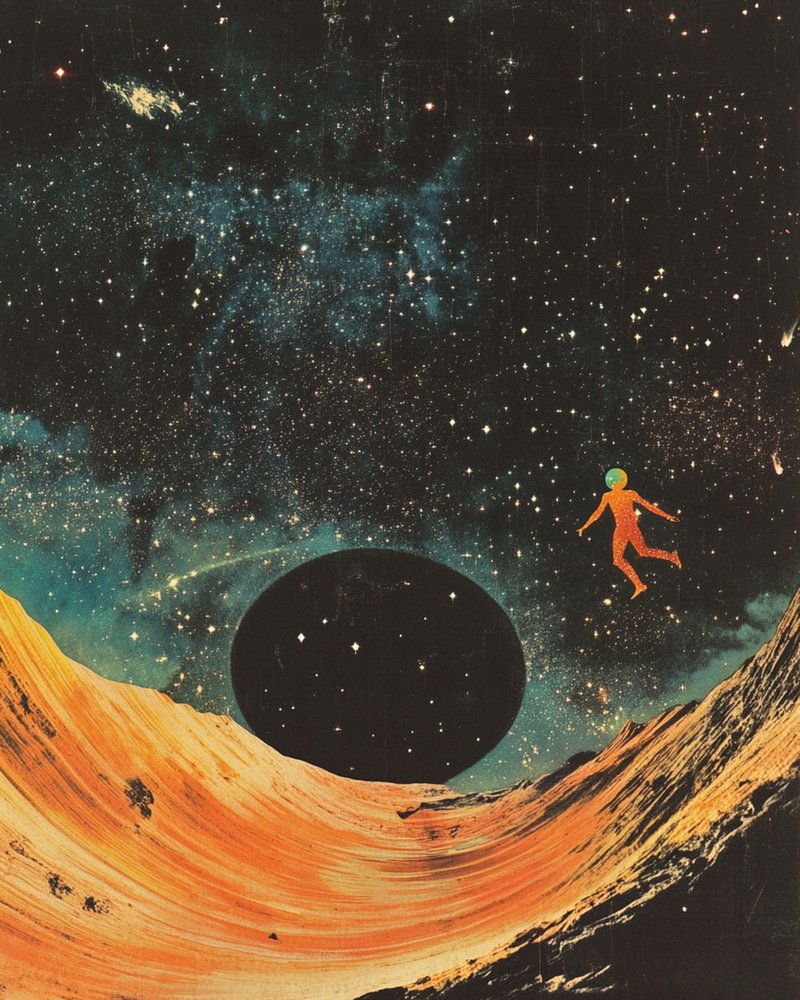 Schwebender Astronaut Wüstenplanet von Samantha Hearn
