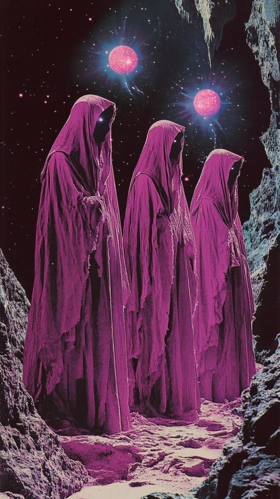 Geheimnisvolle Weltraumfiguren von Samantha Hearn