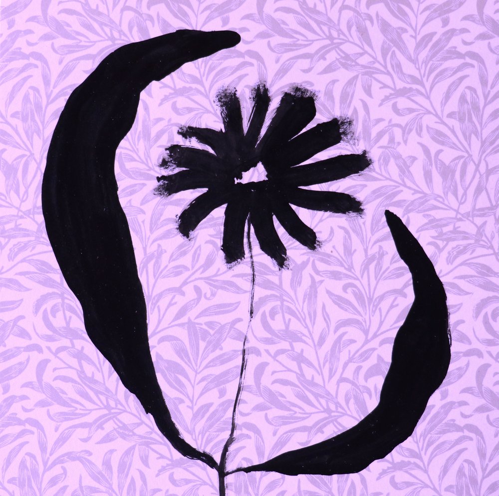 Abstrakte schwarze Blüte von Santhosh ch