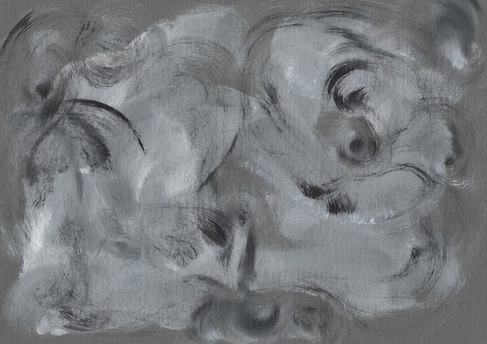 Abstrakte Graue Wirbel von Santhosh ch