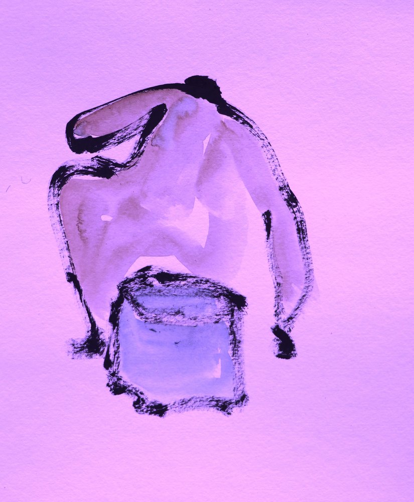 Abstrakte Lavendelform von Santhosh ch