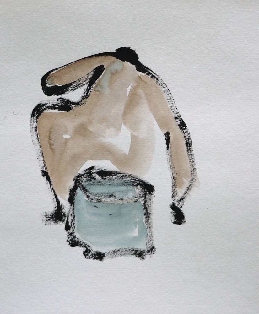 Abstrakte Aktskizze von Santhosh ch