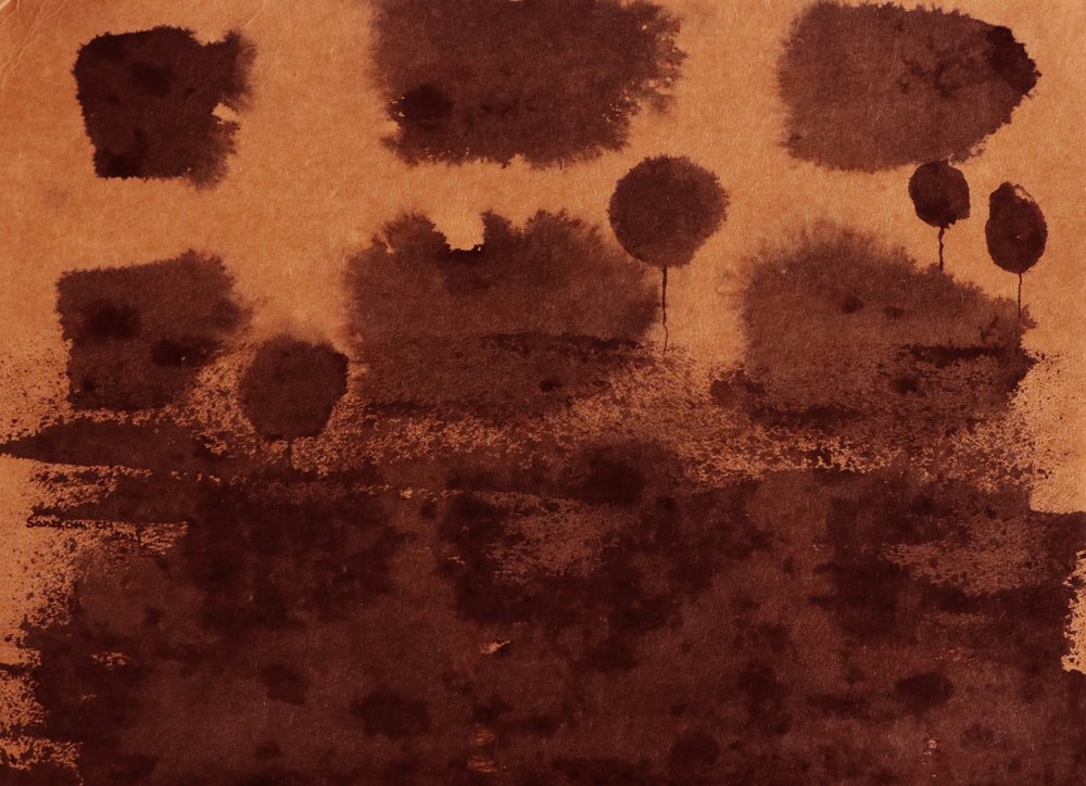 Abstrakte Sepia-Landschaft von Santhosh ch