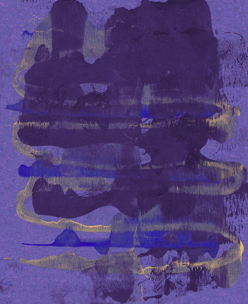 Tiefviolettes Abstrakt von Santhosh ch