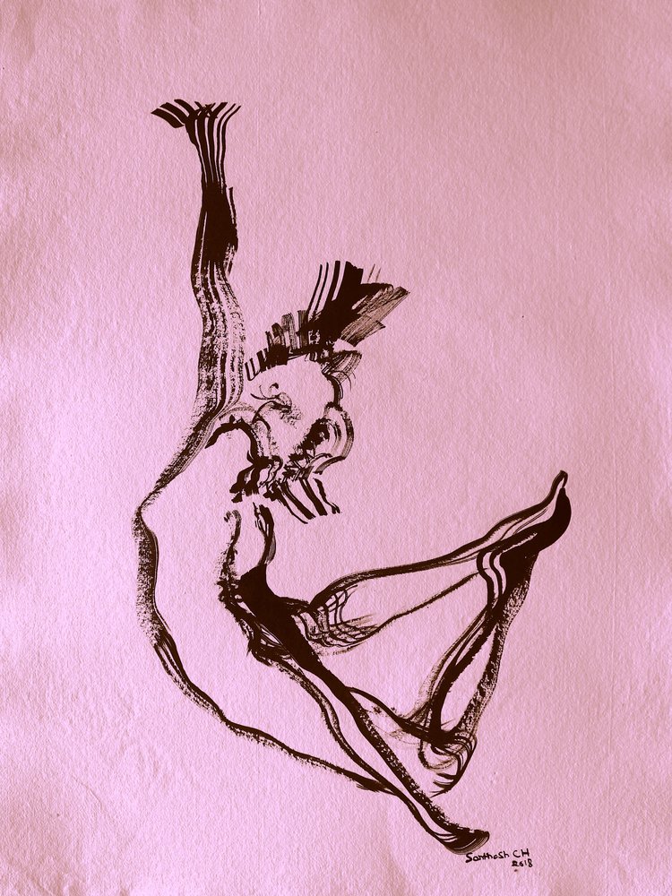 Ausdrucksvolle Tanzform von Santhosh ch