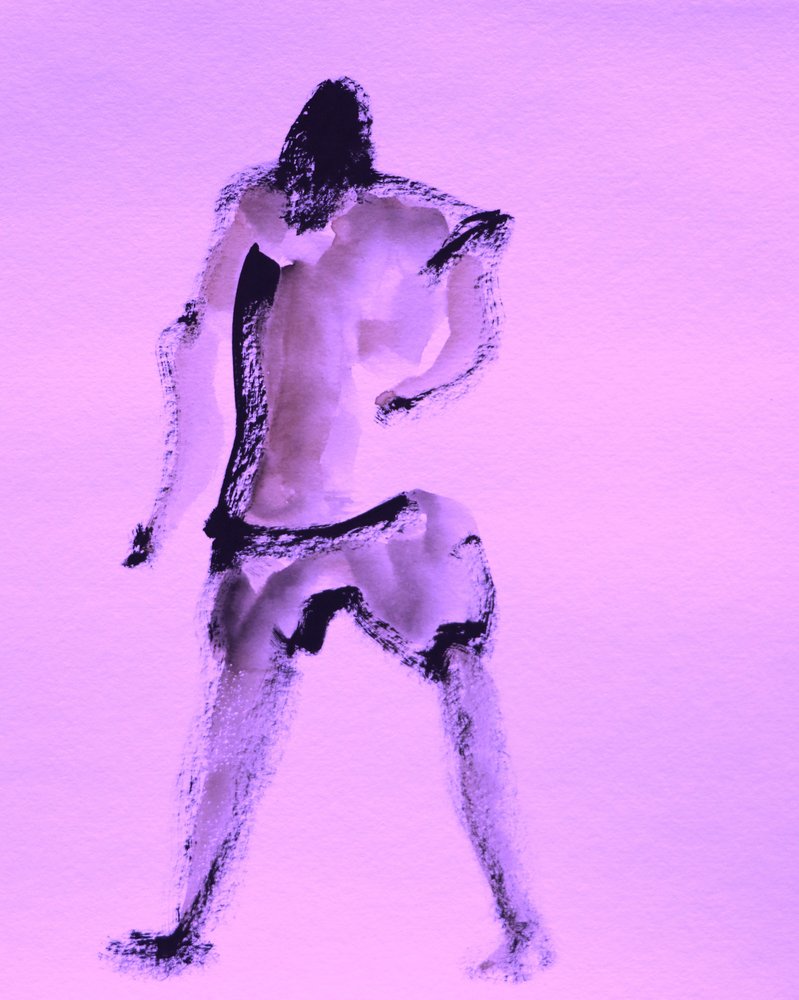 Expressive Lila Bewegung von Santhosh ch