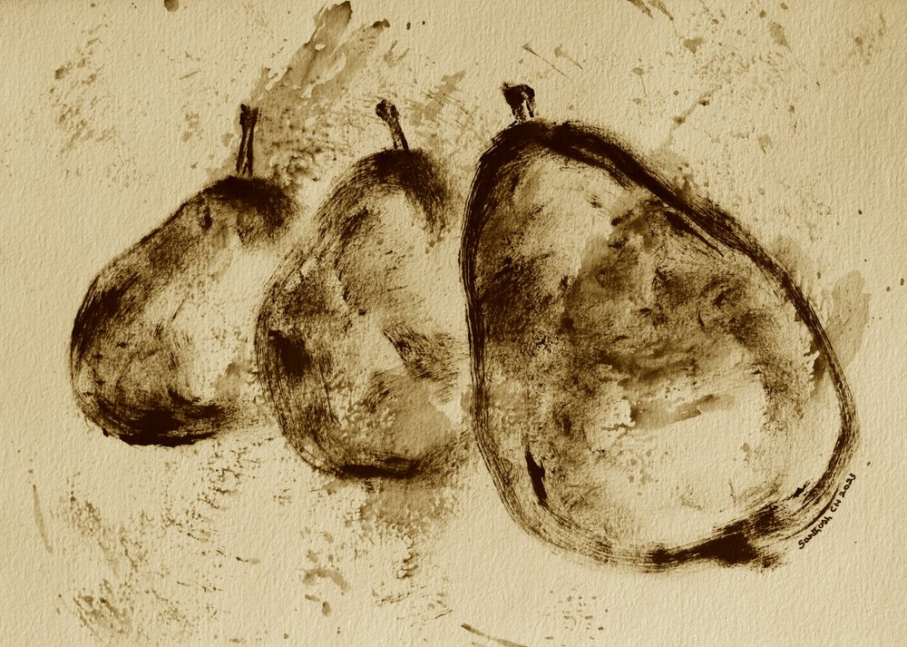 Birnen in Sepia von Santhosh ch