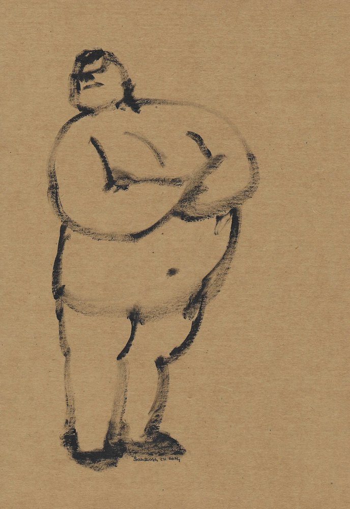 Nachdenklich in Tinte von Santhosh ch