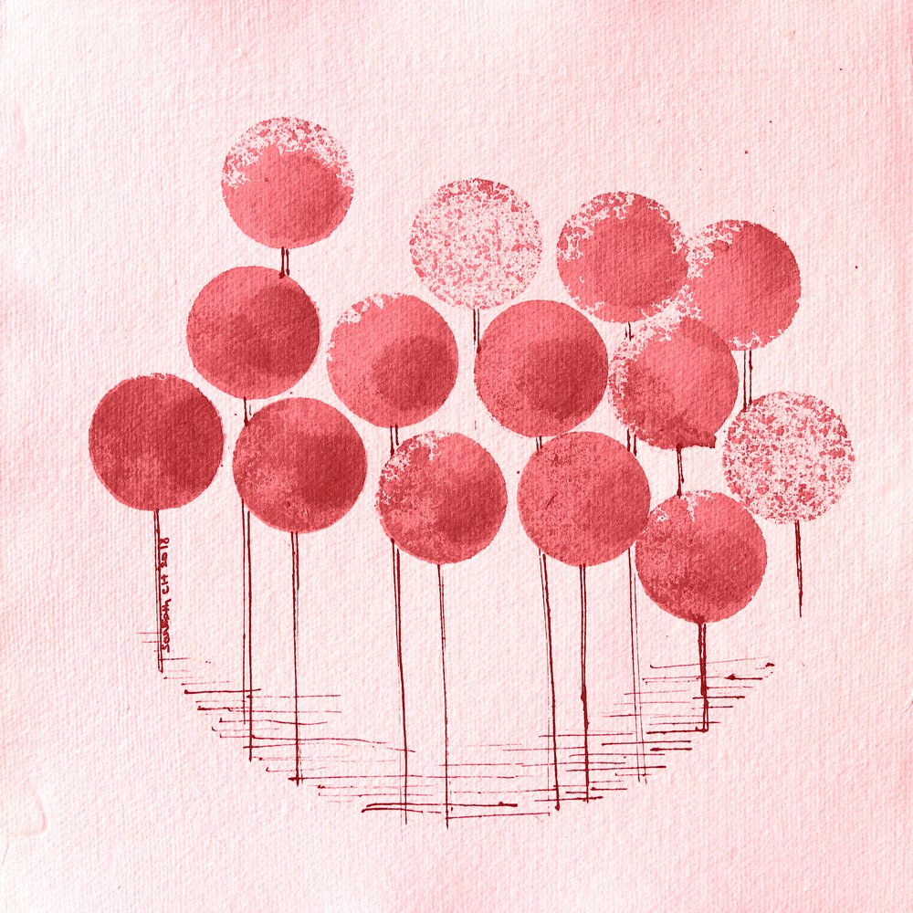 Rote Kreisblüten von Santhosh ch
